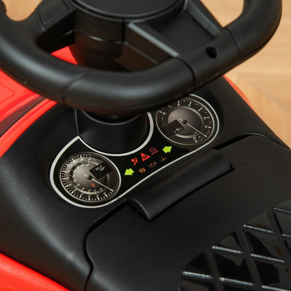 image 1 of HOMCOM Ride on Car Baby Toddler Walker Foot to Floor Sliding Car Slider Red