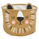 image 5 of 2 Pc Kids Animal Character Storage Baskets Toys Space Saving Organiser Hampers | Gold | Gold Lion
