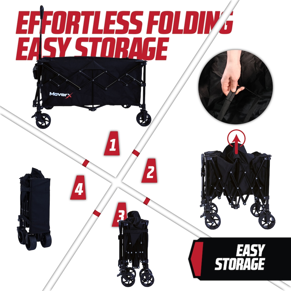 image 1 of MoverX 220L/100kg Folding Camping Trolley