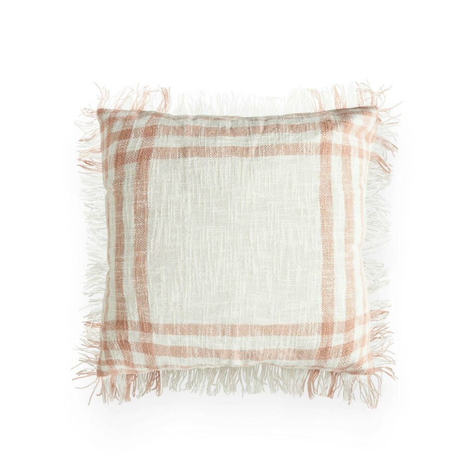 image 1 of BHS Tula Check Cushion, Pink