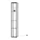 image 1 of Giles - Shelved Unit Floor Lamp with Glass Shade