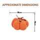 image 3 of Marco Paul 13cm Orange Plush Autumn Décor Pumpkin Halloween Decorations