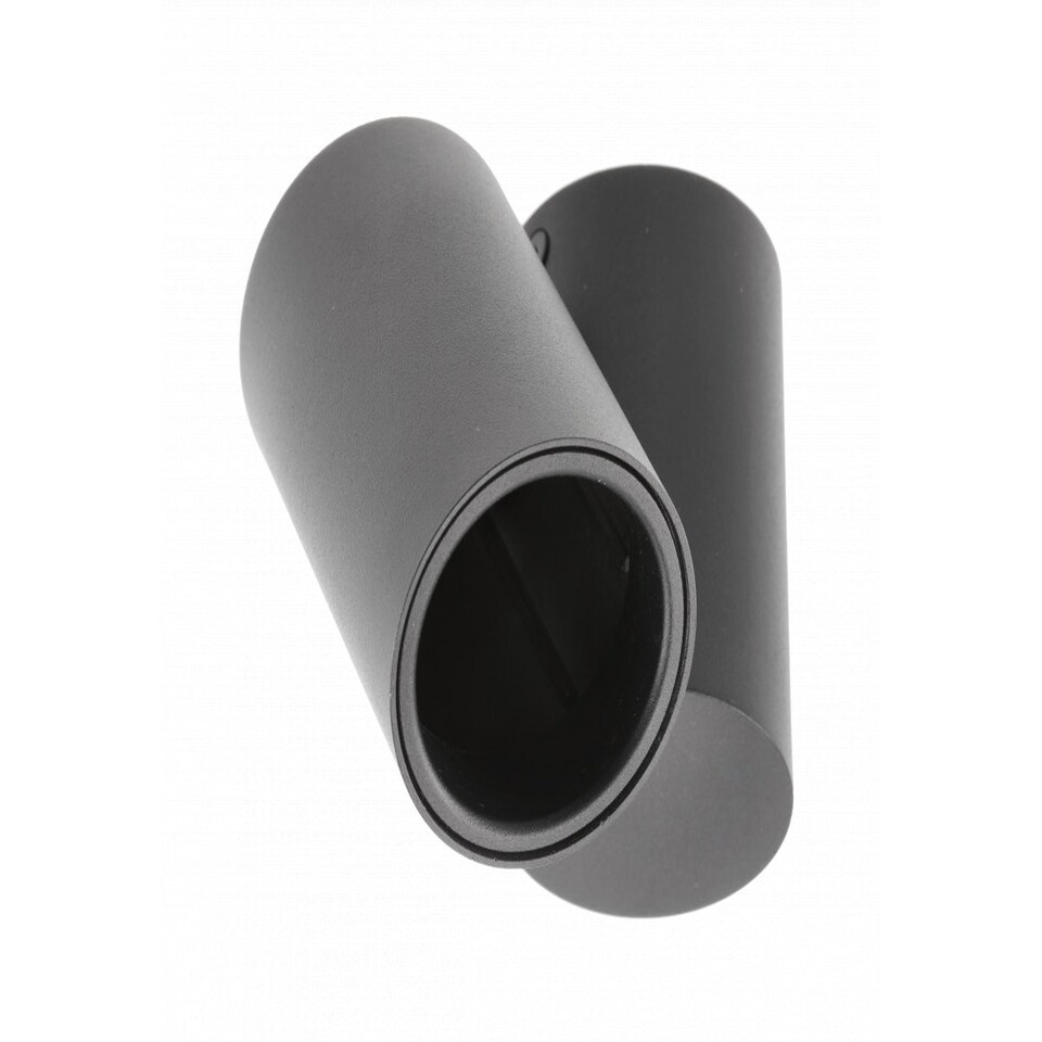 image 1 of CGC LUP Black Modern Single GU10 Adjustable Ceiling Spotlight Black