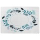 image 1 of Blue Leaves Frame (Rug) Blue | Medium: 80x150cm