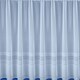 image 2 of Hudson White Striped Net Panel 2 M x 160 cm Horizontal Stripe Base Design Pre Cut Net Panel