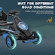 image 6 of HOMCOM Pedal Go Kart for Kids, Racing Go Kart with Adjustable Seat, Inflatable Tyres, Shock Aborb, Handbrake, for Ages 5-12 Years - Blue