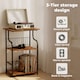 image 7 of Levede 3 Tier Record Player Stand Turntable Vinyl End Side Table 2 Storage Shelf