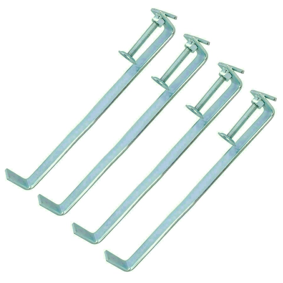 image 1 of 300mm Brick Laying Profile Clamp Holder Fastener Carpentry Internal Wall Clamps 4pk