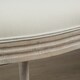 image 8 of HOMCOM French-Style Dining Chairs Set of 2 with Linen Upholstery, Cream
