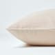 image 2 of Homescapes Natural European Size Linen Pillowcase - 40 x 40 cm Cream