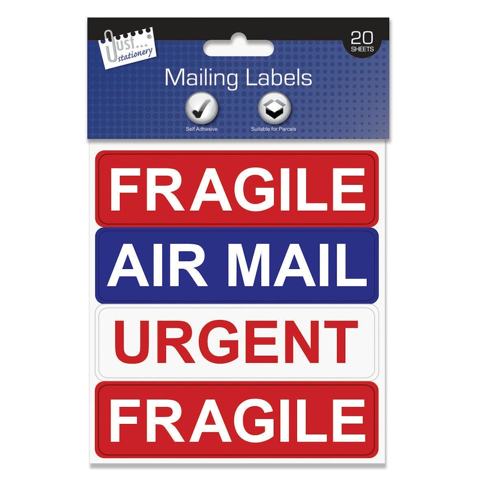 image 1 of Just Stationery Self Adhesive Mailing Labels