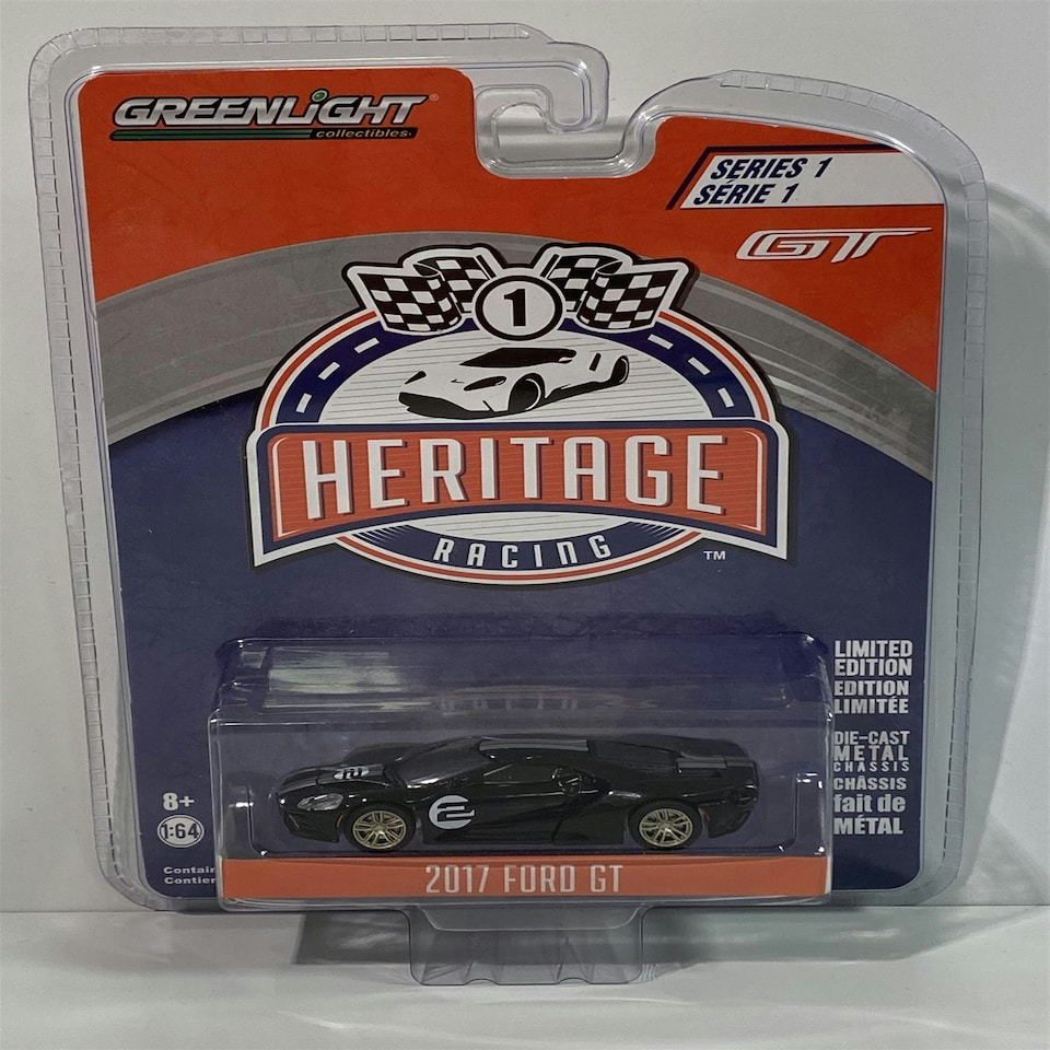 image 1 of 2017 Ford GT Black #2 Heritage 1:64 Greenlight 13200A