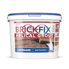 BrickFix Helical Grout Grey - Crack Stitching Grout for Masonry & Brick. 5kg + 1L Additive Kit for Helical Bar Installation