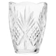image 1 of Interiors By Premier Modern Crystal Scalloped Vase,Unique Clear Embossed Cylinder Vase,Fluted Design Decorative Vase  For Décor Clear