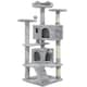 image 1 of Yaheetech 137cm Tall Cat Tree with Scratching Posts Light Grey
