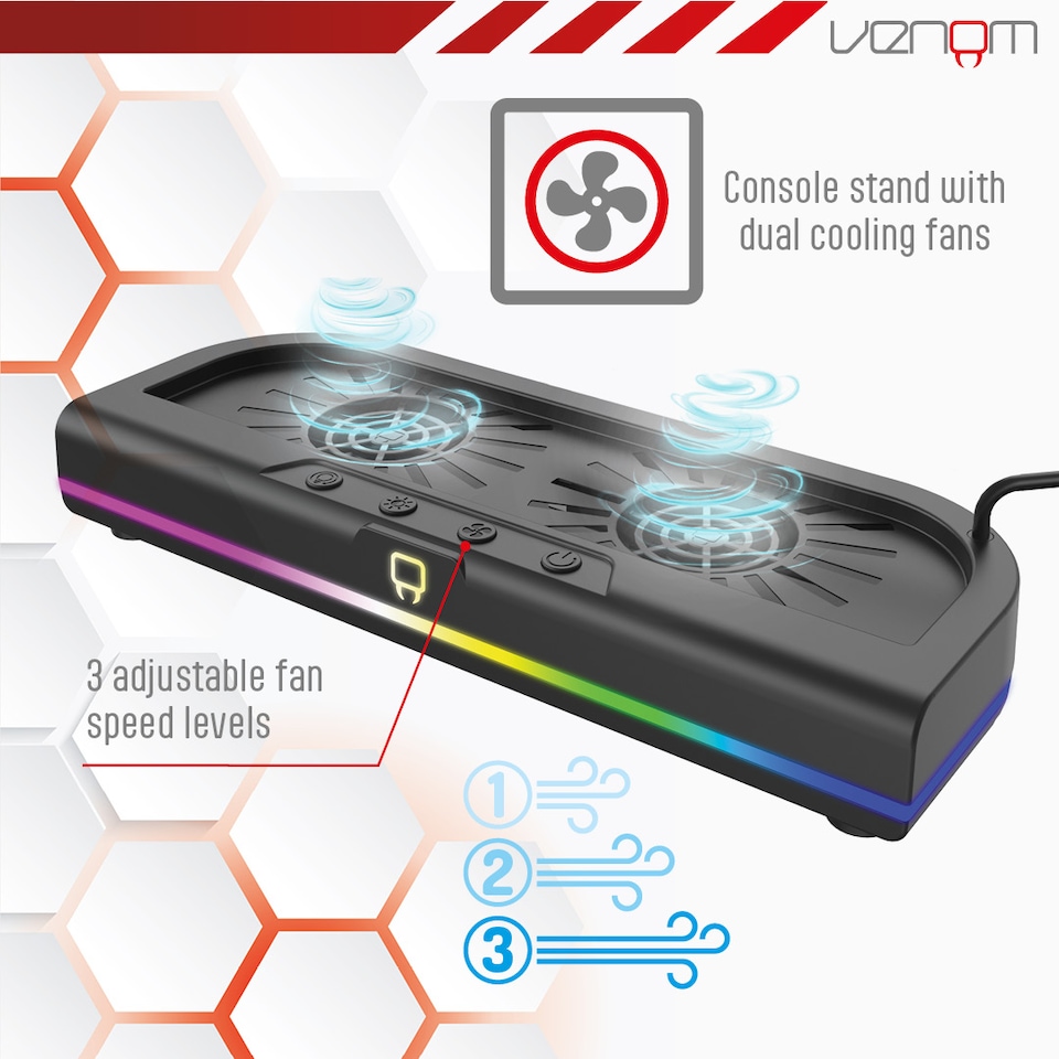 image 1 of Venom Nintendo Switch 2 LED Cooling Stand