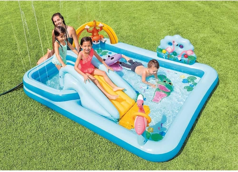 image 1 of Intex Jungle Adventures Water Play Center Fun-Filled Playtime for Kids | Blue | 1
