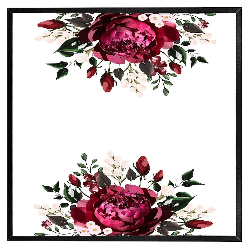 image 1 of Open roses (Picture Frame) Brown | L