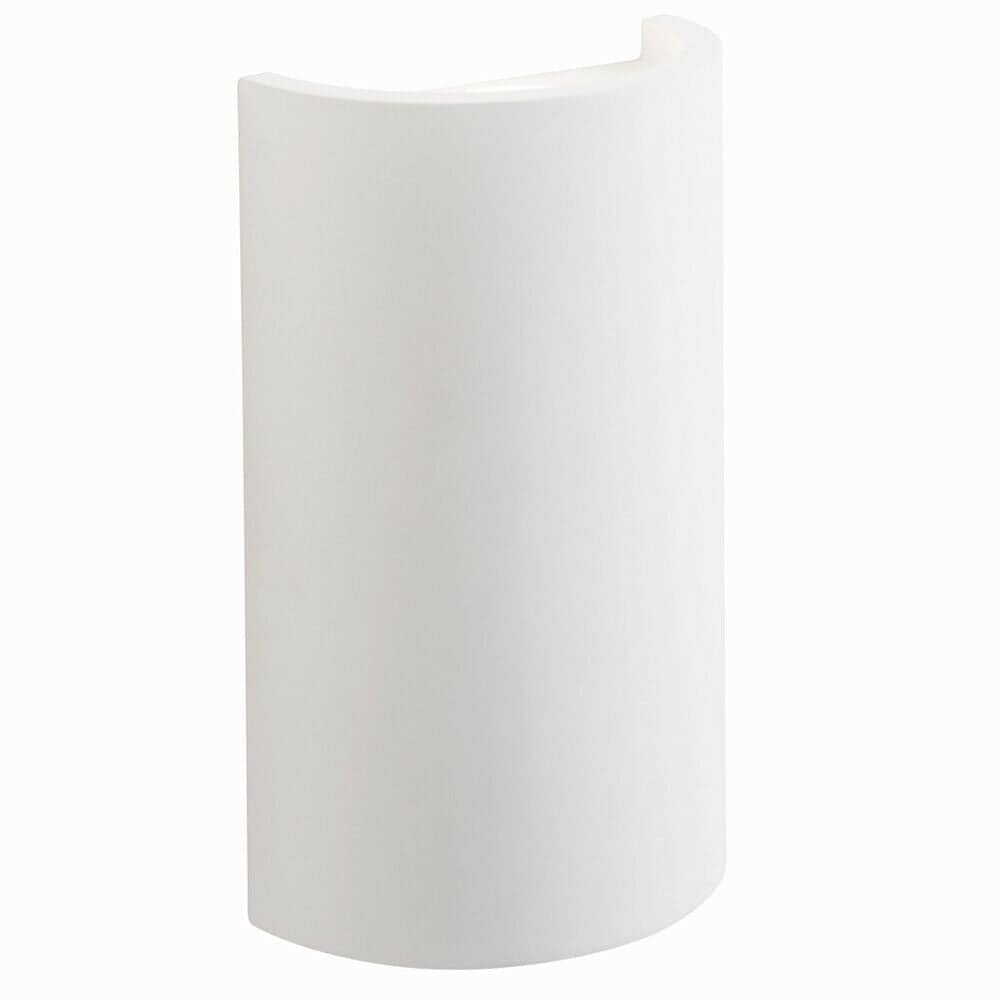 Loops Up & Down LED Wall Light Primed White (Ready for Paint) Curved Lamp Fitting Kit