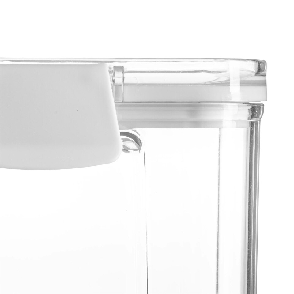 image 1 of Argon Tableware Food Storage Containers - 1.3 Litre - White - Pack of 3 - Resuable Container Meal Prep Container Tub Tupperware Airtight Lid