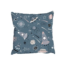 Cushions - spaceships and planets with stars (Cushion) | Multi