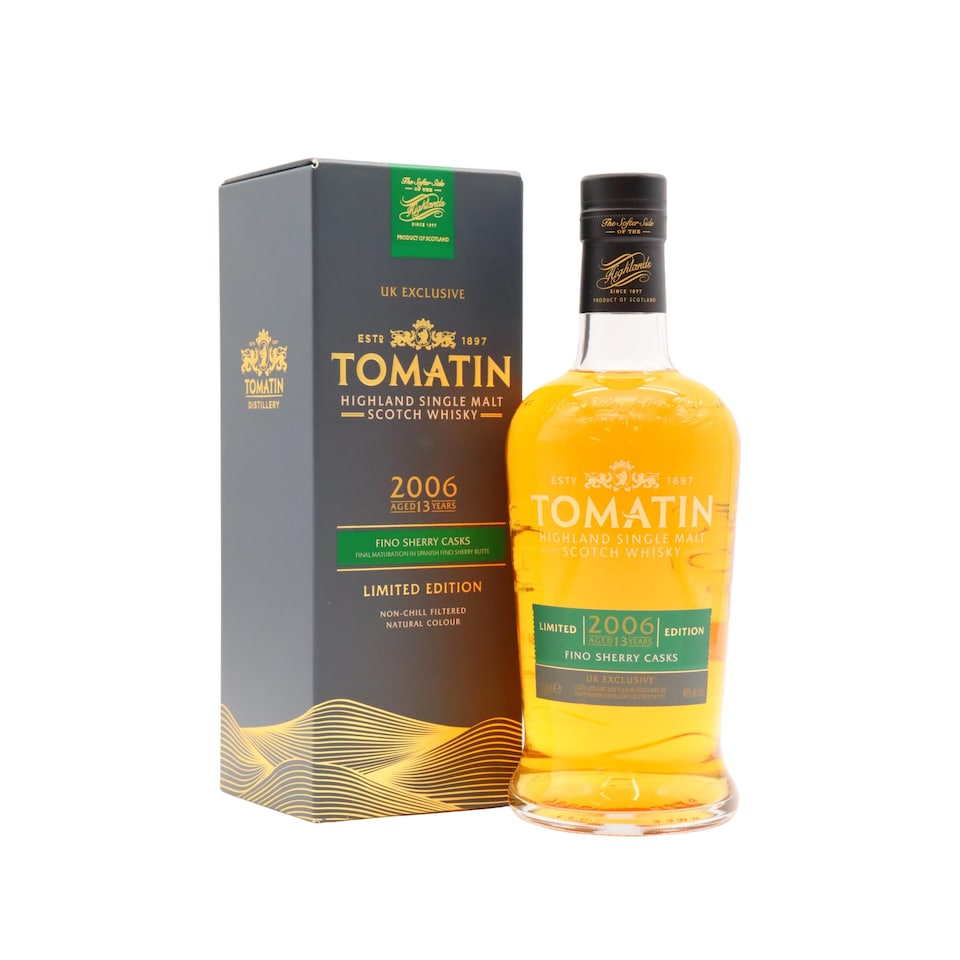 Tomatin - Fino Sherry Cask Finish Highland Single Malt Scotch 2006 13 year old Whisky (UK Exclusive)