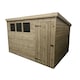 image 4 of 10 x 8 Garden Shed Pressure Treated T&G PENT Wooden Garden Shed - 3 Windows + Single Door (10' x 8' / 10ft x 8ft) (10x8)