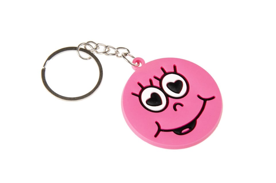 image 1 of Pack of 12 Emotion Face Design Keychains - Treat or Trick Theme Party Bag Filler