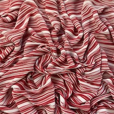 Red Pleated Plisse Stretch Knit Fabric for Dressmaking, 142cm / 55" Wide - per metre