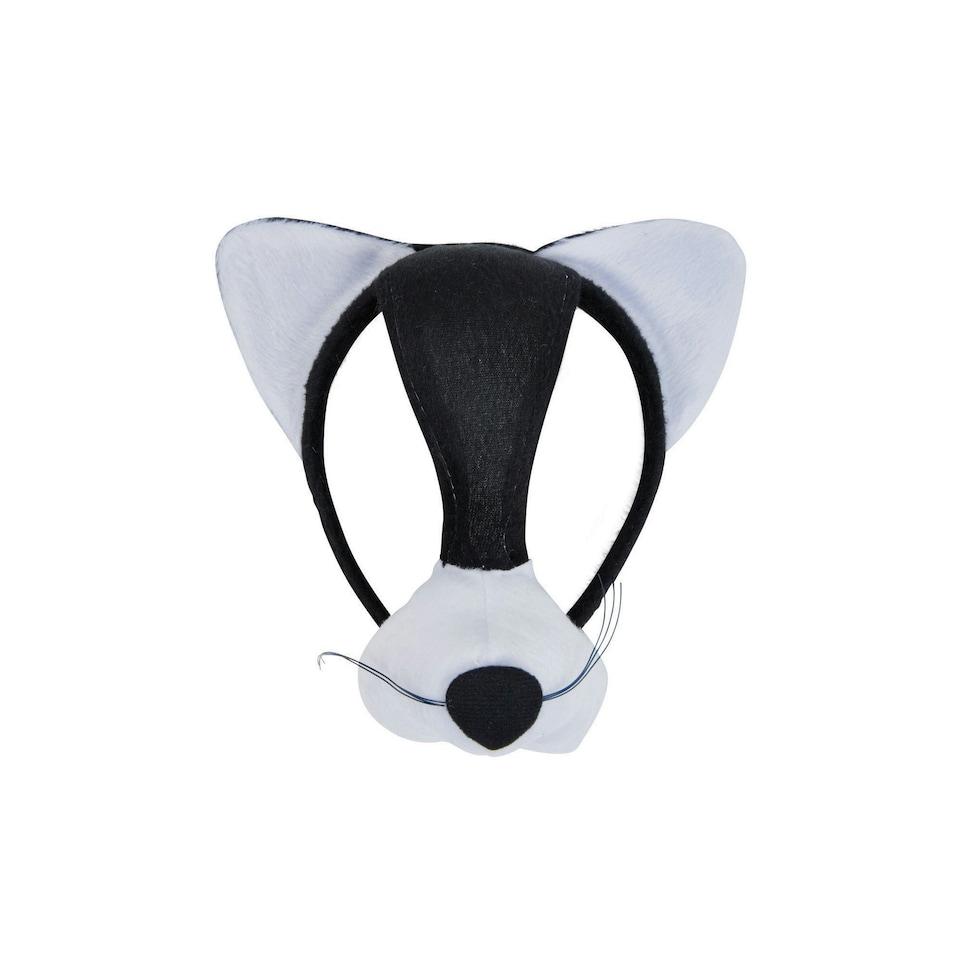 Bristol Novelty Cat Sounds Mask - Black/White - One Size