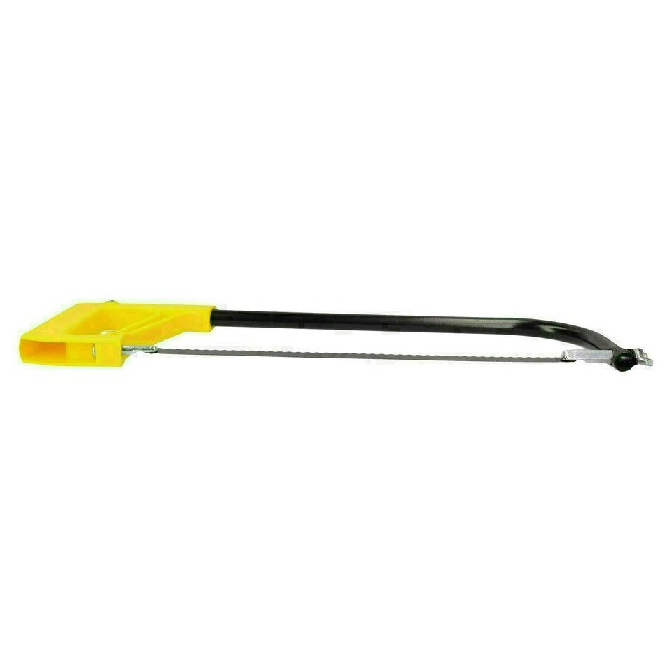 image 1 of 12" 10" 300mm Hacksaw Frame & 24 TPI Blade High Vis Hack Saw Metal Cutter