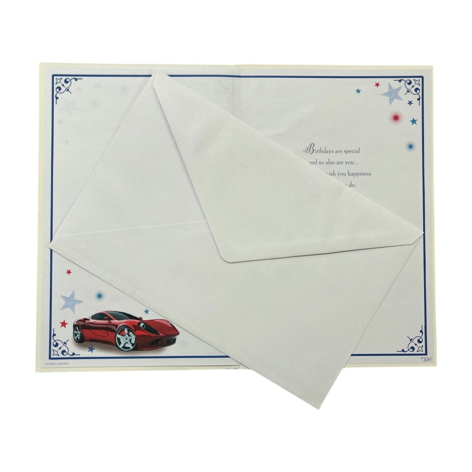 image 1 of Age 40 Sport Car Design Sentimental Birthday Card