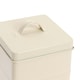 image 5 of Harbour Housewares Cream Vintage Metal Kitchen Biscuit Tin Kitchen Caddy Kitchen Storage Containers Canister
