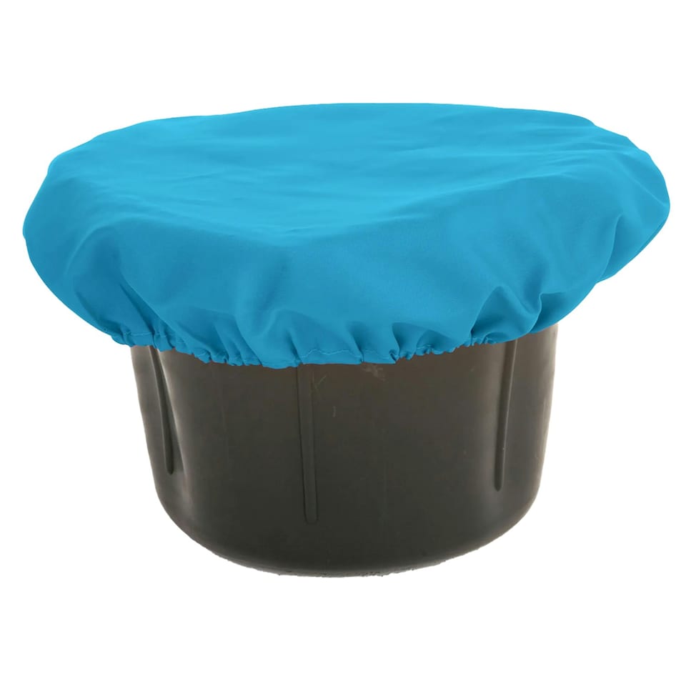 Roma Brights Horse Feed Bucket Cover - Aqua - One Size