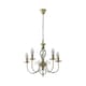 image 1 of ValueLights Memphis Twist Antique Brass 5 Way Chandelier | Gold