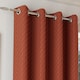 image 3 of Enhanced Living Tokyo Orange 66 x 90 inch (168x229cm) Eyelet Thermal Noise Reducing Dim Out Curtains (PAIR)