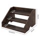 image 2 of Toque Counter Top Wine Rack Storage Liquor Bottle Display Shelf Wooden Holders
