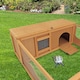 image 2 of Actiaspet Large Wooden Tortoise House & Run Small Animal Enclosure