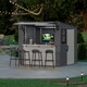 image 3 of Suncast Cabana Entertainment Shed & Bar 8x7 | Grey