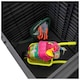 image 8 of XXL 750L Garden Storage Box, Black - 155x66x80 cm, Double Lid, Weatherproof
