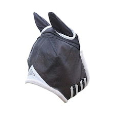 Shires Field Durable Horse Fly Mask With Ears - Black - Pony
