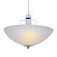 image 2 of ValueLights Traditional Glass Uplighter Ceiling Light Shade with a Silver Chrome Gimble Chrome