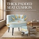 image 4 of Alivio Sherpa Teddy Fleece Accent Chair for Living Room, Bedroom & Office (Sky Blue)