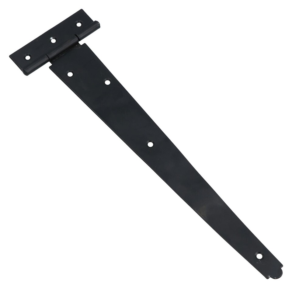image 1 of 12in / 300mm Heavy Duty T Tee Hinges For Shed + Garden Gates Black Finish 8pc