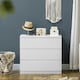 image 8 of HOMCOM Chest of Drawers, 3 Drawer Storage Cabinet Unit for Bedroom, White