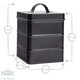 image 3 of Harbour Housewares Black Vintage Metal Kitchen Biscuit Tin Kitchen Caddy Kitchen Storage Containers Canister