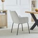 image 5 of Set of 2 Maranello Fabric Dining Chairs - Beige