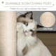 image 3 of PawHut Multi-level Cat Tree Tower with Condo Scratching Post, 150cm, Grey