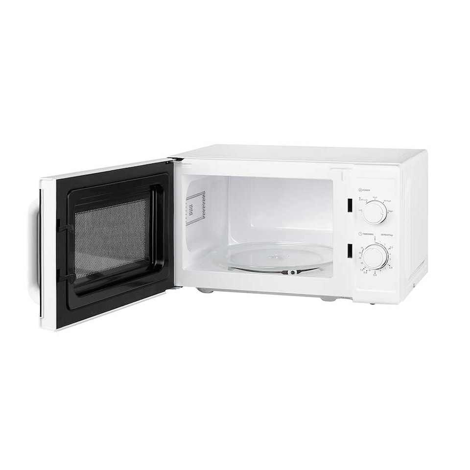 image 1 of Cookology 800W Microwave 20L Manual Control Freestanding - CMAFS20LWH White