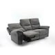 image 3 of Fosse 3 Seater Manual Recliner Fabric Sofa Grey | Dark Grey